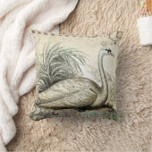 白鳥のグラフィック クッション (ブランケット)