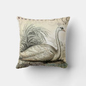 白鳥のグラフィック クッション (裏面)