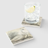 白鳥のグラフィック ストーンコースター (横)