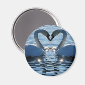 白鳥のハートキス、愛の回想 マグネット (正面/裏面)