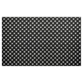 白鳥のパターン – 黒の上に白 ファブリック (ヤード)