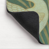 "白鳥のパネルのためのデザインの壁紙を張って下さい、急がせて下さい及び絞って下さい" マウスパッド (コーナー)