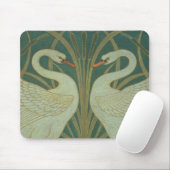 "白鳥のパネルのためのデザインの壁紙を張って下さい、急がせて下さい及び絞って下さい" マウスパッド (マウス)