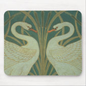 "白鳥のパネルのためのデザインの壁紙を張って下さい、急がせて下さい及び絞って下さい" マウスパッド (正面)