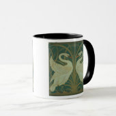 "白鳥のパネルのためのデザインの壁紙を張って下さい、急がせて下さい及び絞って下さい" マグカップ (正面右)