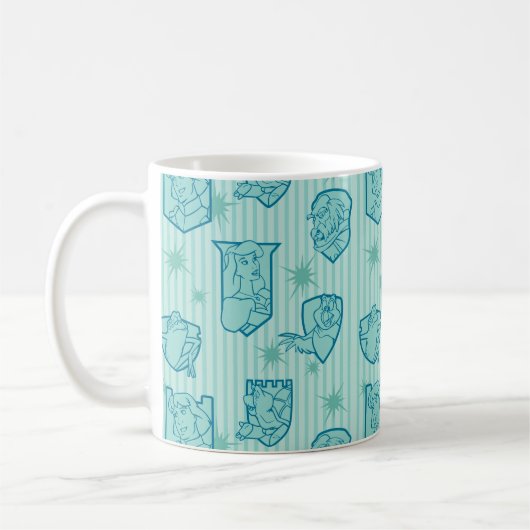 白鳥のプリンセスのクラシックなキャラクターのマグ コーヒーマグカップ (左)