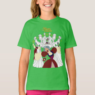 白鳥のプリンセスの女の子のスケッチの長袖のTシャツ Tシャツ