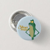 白鳥のプリンセスジーンボブボタン 缶バッジ (正面&裏面)