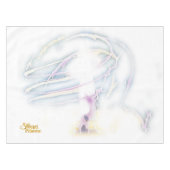 白鳥のプリンセスOdetteは横のテーブルクロスを形づけます テーブルクロス (正面(横))