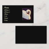白鳥のプロフィールをミュート 名刺 (正面/裏面)