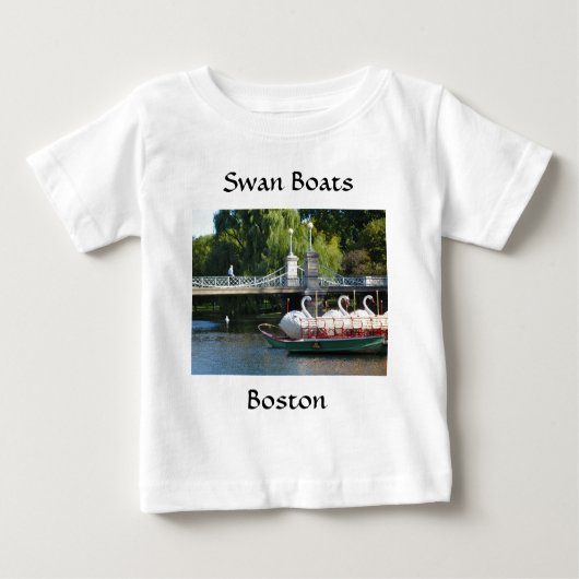 白鳥のボート ベビーTシャツ (正面)