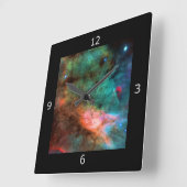 白鳥の中心 スクエア壁時計 (傾斜)