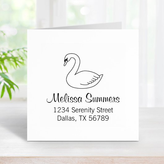 白鳥の住所2 ラバースタンプ