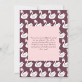 白鳥の卒業式 招待状 (裏面)