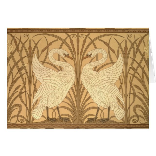 白鳥の壁紙のデザイン (正面横)