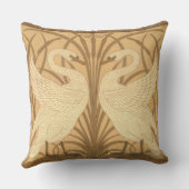 白鳥の壁紙のデザイン クッション (裏面)