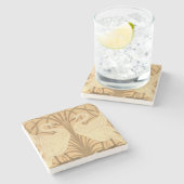 白鳥の壁紙のデザイン ストーンコースター (横)