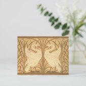 白鳥の壁紙のデザイン ポストカード (スタンド正面)