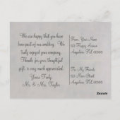 白鳥の恋～はがき/招待状 ポストカード (裏面)