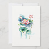 白鳥の愛の水の色蓮の池QRコード結婚s セーブザデート (裏面)