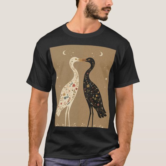 白鳥の愛 Tシャツ (正面)