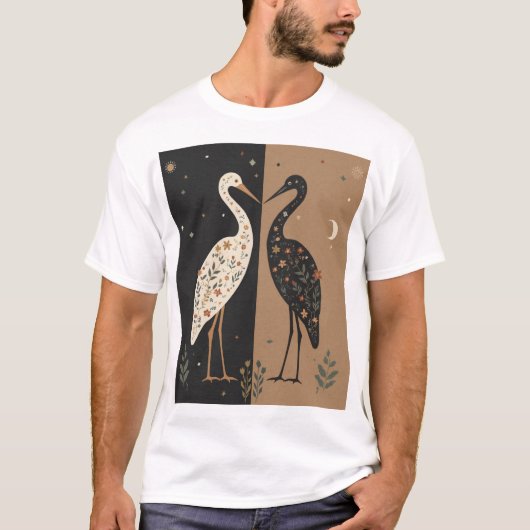 白鳥の愛 Tシャツ (正面)