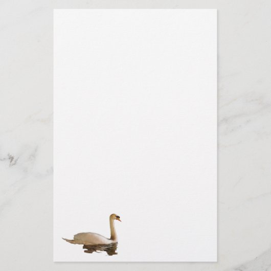 白鳥の文房具の紙 便箋 (正面)