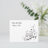 白鳥の日付の保存 案内ポストカード (スタンド正面)