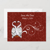 白鳥の日付の保存 案内ポストカード (正面/裏面)