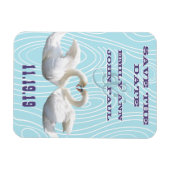 白鳥の木目保存日 マグネット (横)