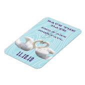 白鳥の木目保存日 マグネット (左側)