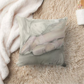 白鳥の枕のバレリーナのダンス クッション (ブランケット)