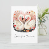 白鳥の森のハート愛 サンキューカード (スタンド正面)