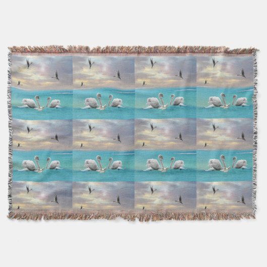 白鳥の歌 スローブランケット (正面)