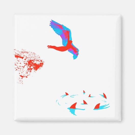 白鳥の歌 マグネット (正面)