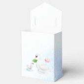 白鳥の水彩画 ベビーシャワー フェイバーボックス (オープン)