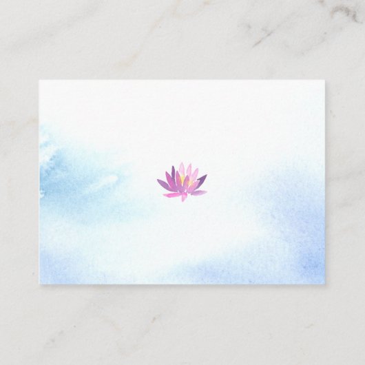 白鳥の水彩赤ちゃんシャワー表示シャワー エンクロージャーカード (裏面)