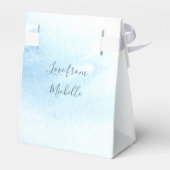 白鳥の水彩赤ちゃんシャワー フェイバーボックス (裏面サイド)