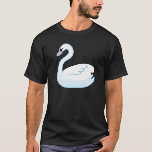 白鳥の水鳥のコスチューム Tシャツ (正面)