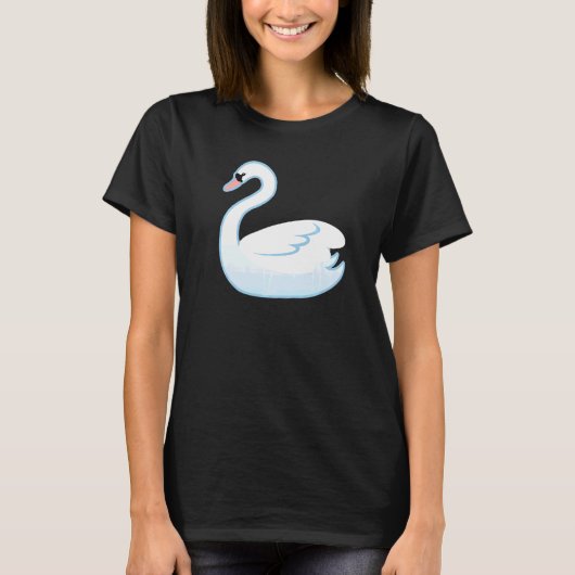白鳥の水鳥のコスチューム Tシャツ (正面)