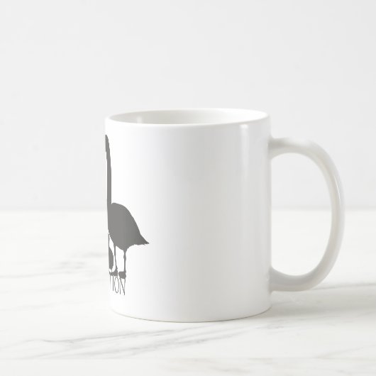 白鳥の永久保護 コーヒーマグカップ (右)