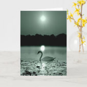 白鳥の湖の同情カー空白のド カード (黄色い花)