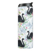 白鳥の湖：水色パステルパターン。 タンブラー (回転左)