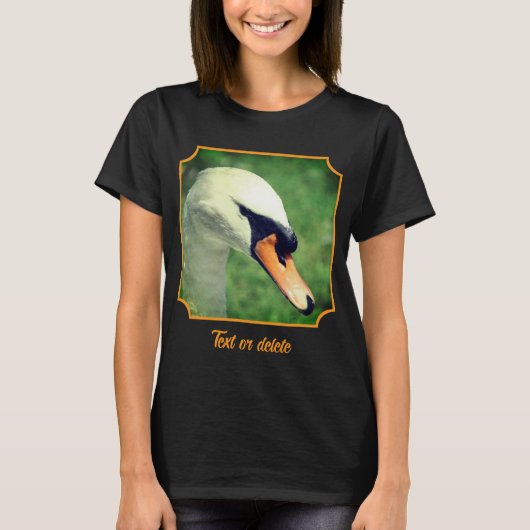 白鳥の王妃 個性的で自然を愛する方に Tシャツ (正面)