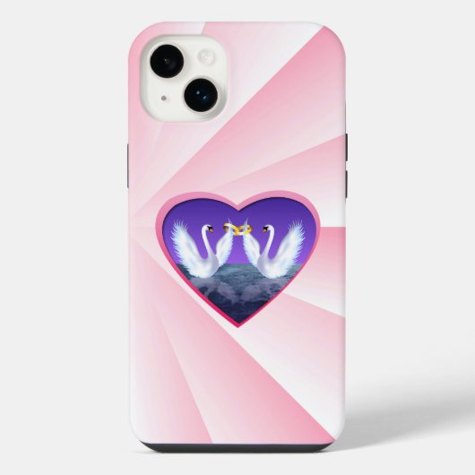 白鳥の結婚 iPhoneケース (裏面)