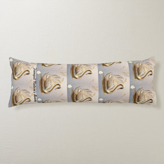 「白鳥の美しいの反射」 ボディピロー (正面)