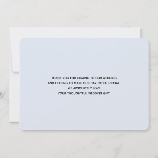 白鳥の美しい青飛んでいるい空 サンキューカード (裏面)