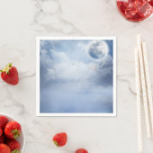 白鳥の美しい青飛んでいるい空 スタンダードカクテルナプキン (インサイチュ)