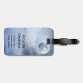 白鳥の美しい青飛んでいるい空 ラゲッジタグ (裏面横)