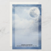 白鳥の美しい青飛んでいるい空 便箋 (正面/裏面)